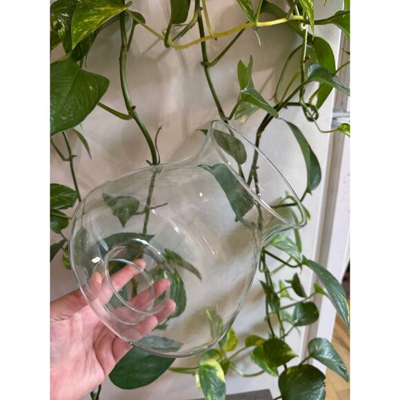 Vintage Clear Glass Hurricane Lamp Shade - Picture 7 of 7